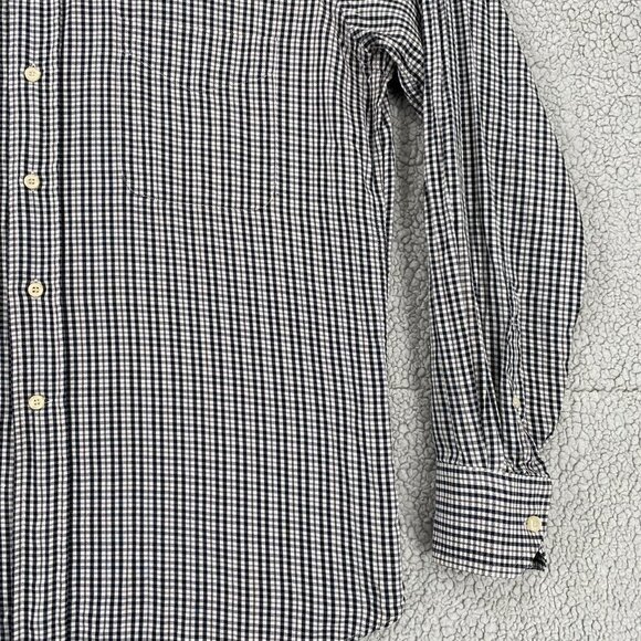 Camicissima Shirt Men's Size 40 15 1/2 Button Down Long Sleeve Pocket Gingham - Picture 5 of 8